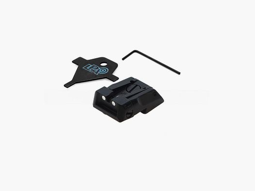 LPA MPS1KB30 Adjustable Rear Sight for 1911-2011 with White Dots