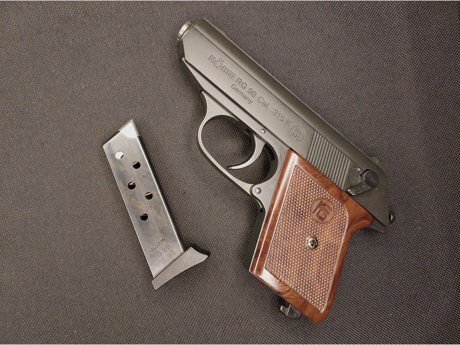 Röhm RG90 / RG 90 pistolet alarmowy .315 Knall PTB 575 OVP, zdjęcie 5 z 5
