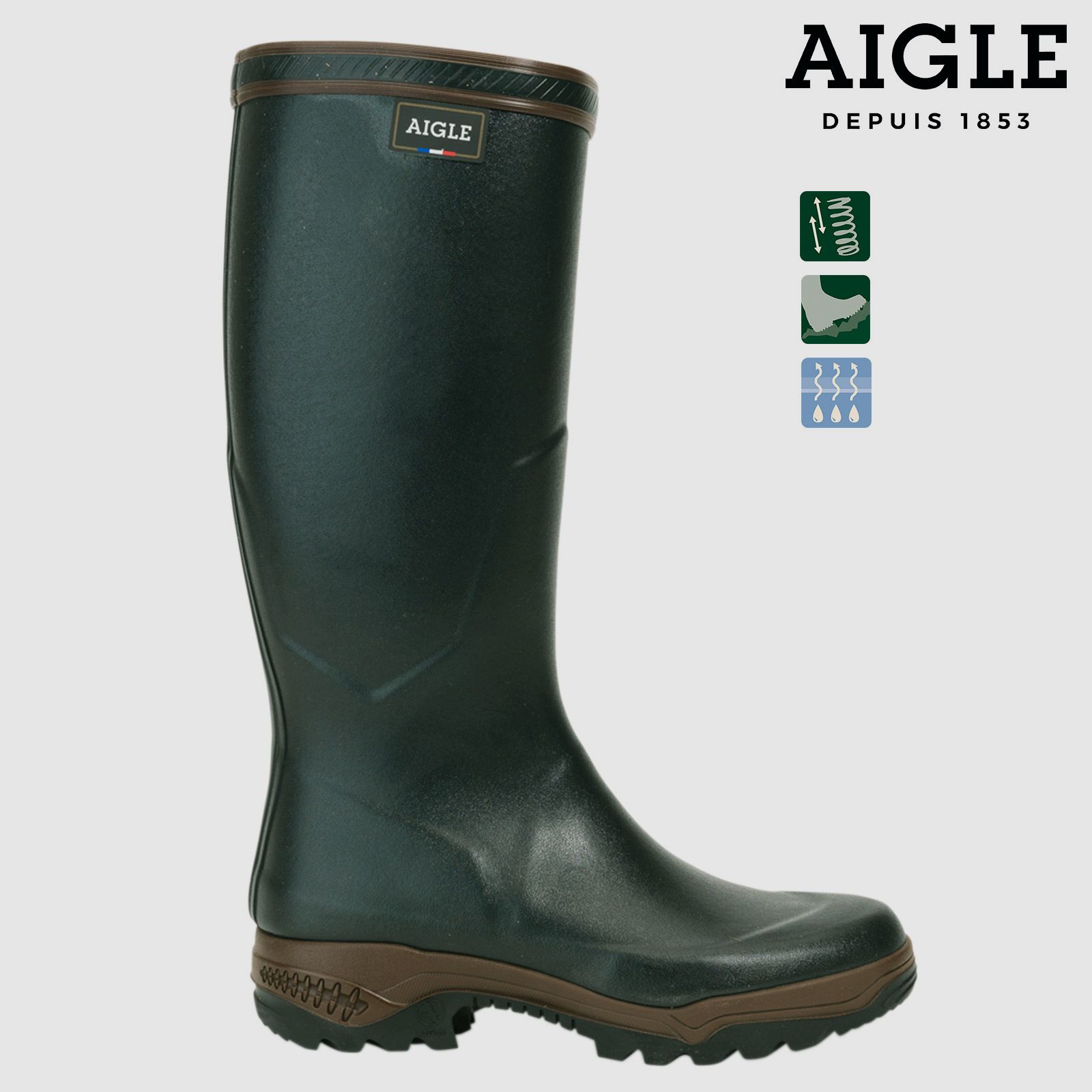 AIGLE PARCOURS 2 Jersey kaki