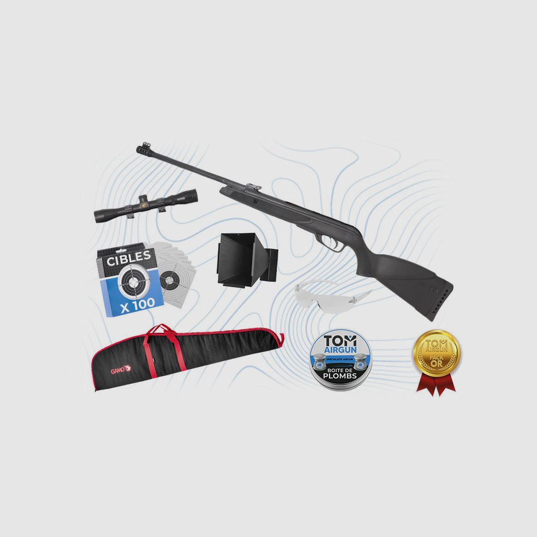 Pack Or Carabine Black Bear 4.5mm Gamo