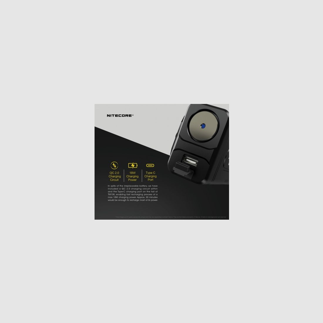 Lampe torche Nitecore TM10K Tiny Monster 10K, image 12 sur 18