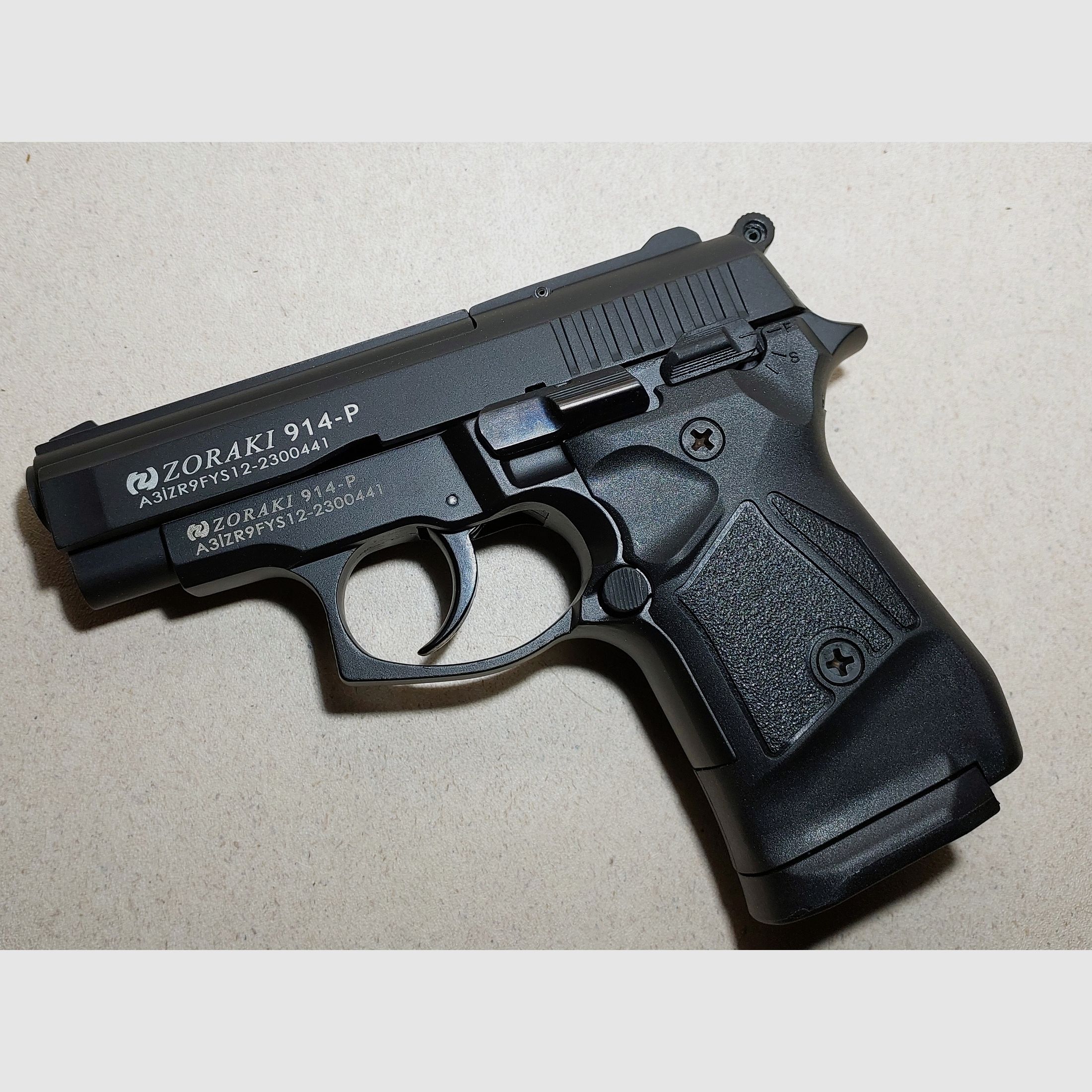 Zoraki 914 brüniert Schreckschuss Pistole 9mm P.A.K. PTB (1070) neu!