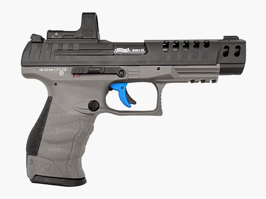 Walther PPQ M2 Q5 Match Combo CO2 Luftpistole 4,5mm Diabolo Blowback Metallschlitten schwarz/grau + RedDot - NEU