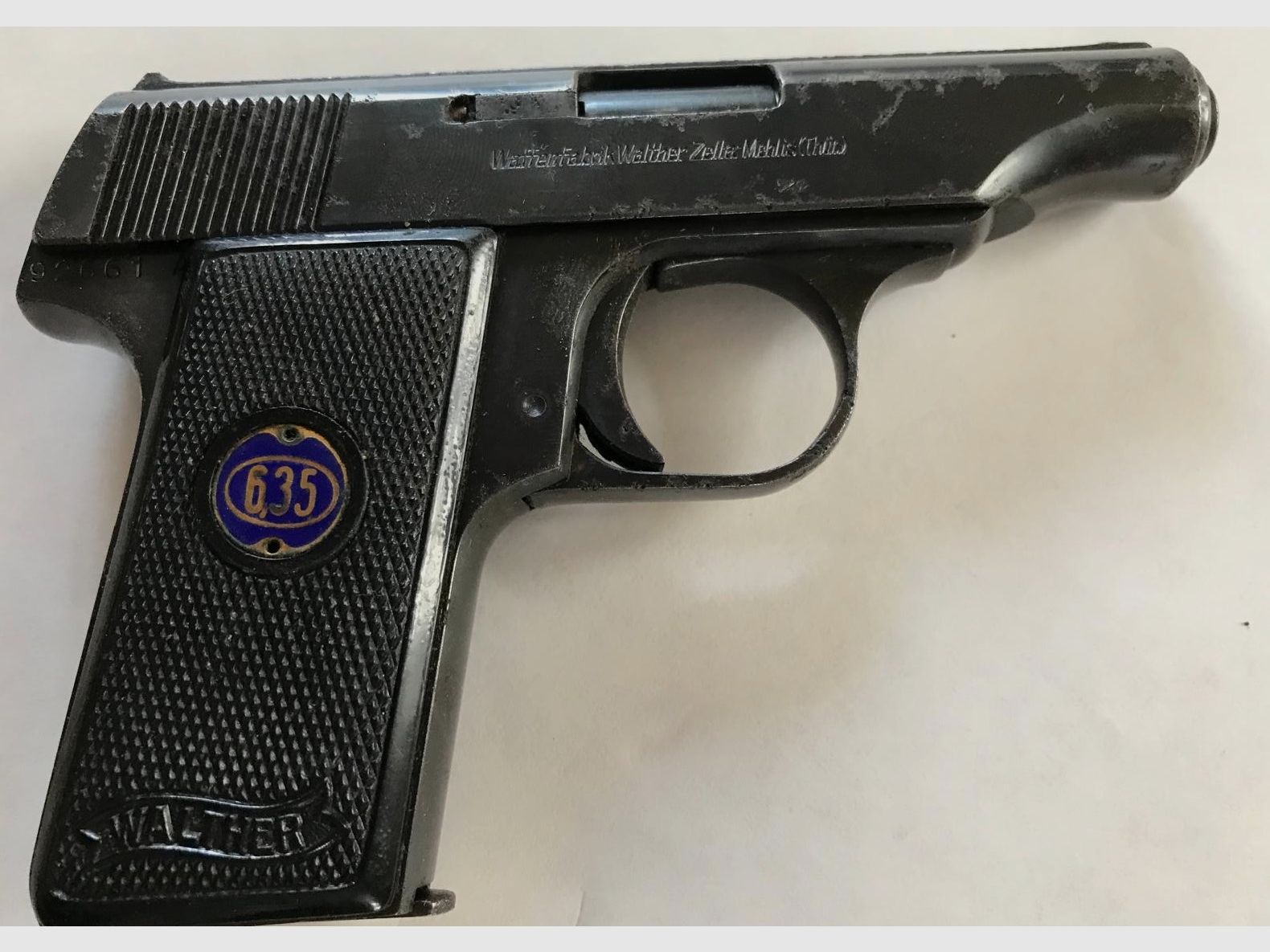 Pistole Walther 6,35 ehemalige Polizeipistole