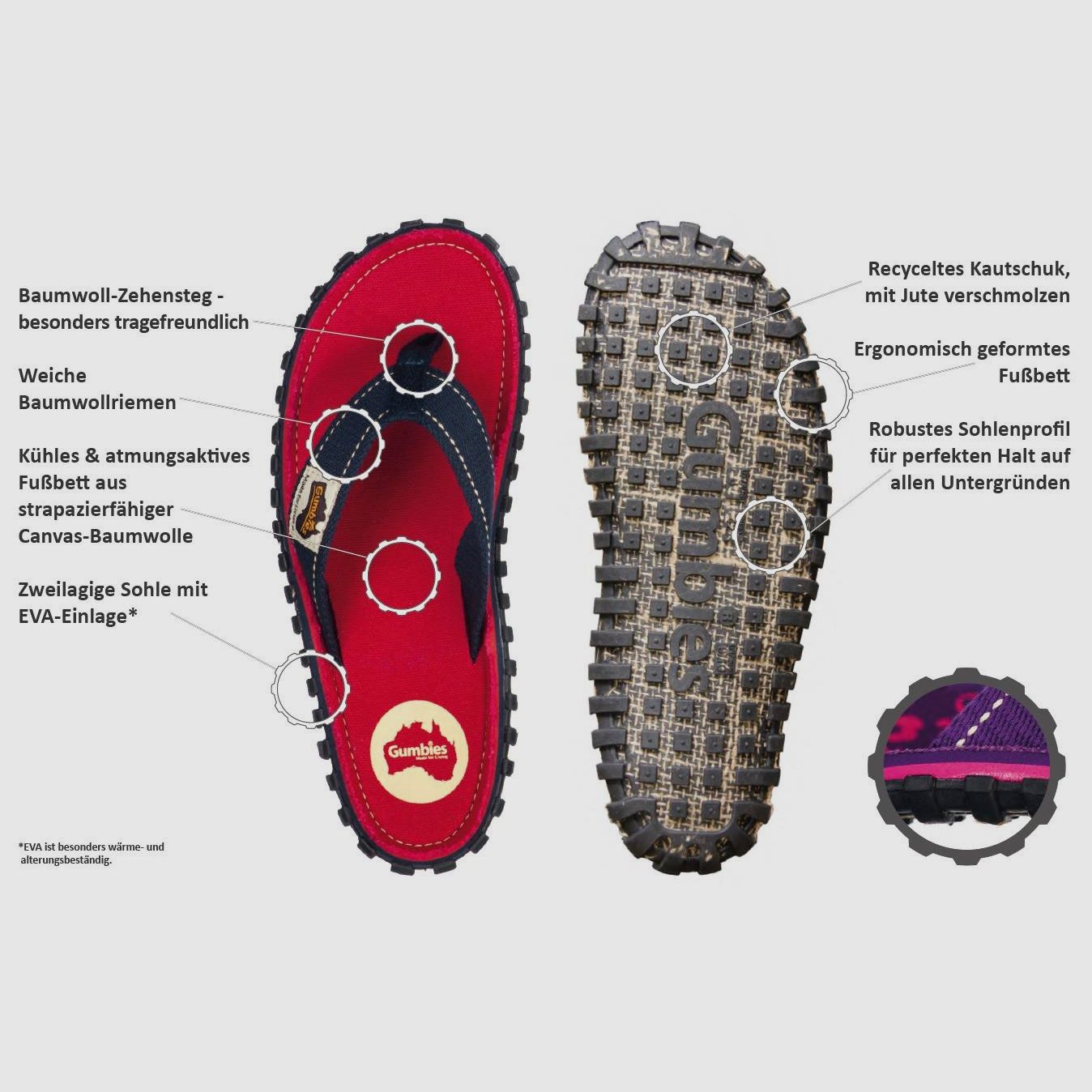 GUMBIES AUSTRALIAN SHOES ROPE