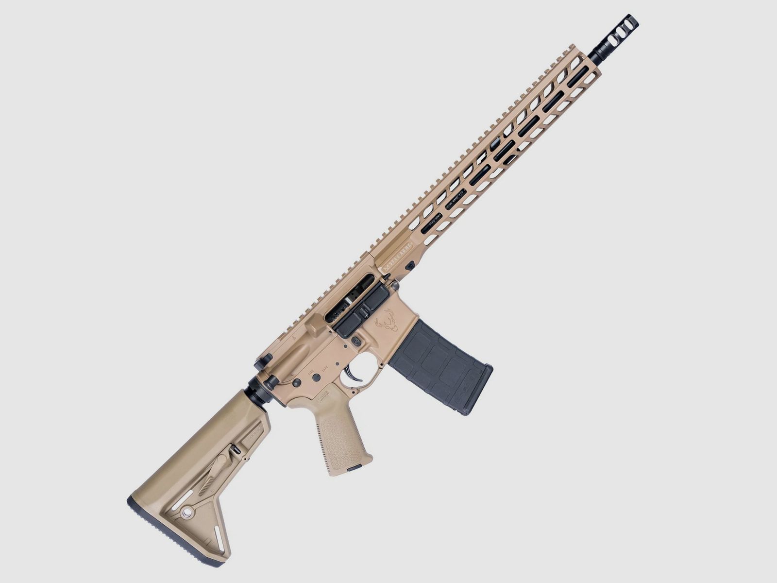 Stag Arms 15 Tactical lite Rifle 14.5" FDE + dual charging handle + ambidextrous selector, image 5 of 5