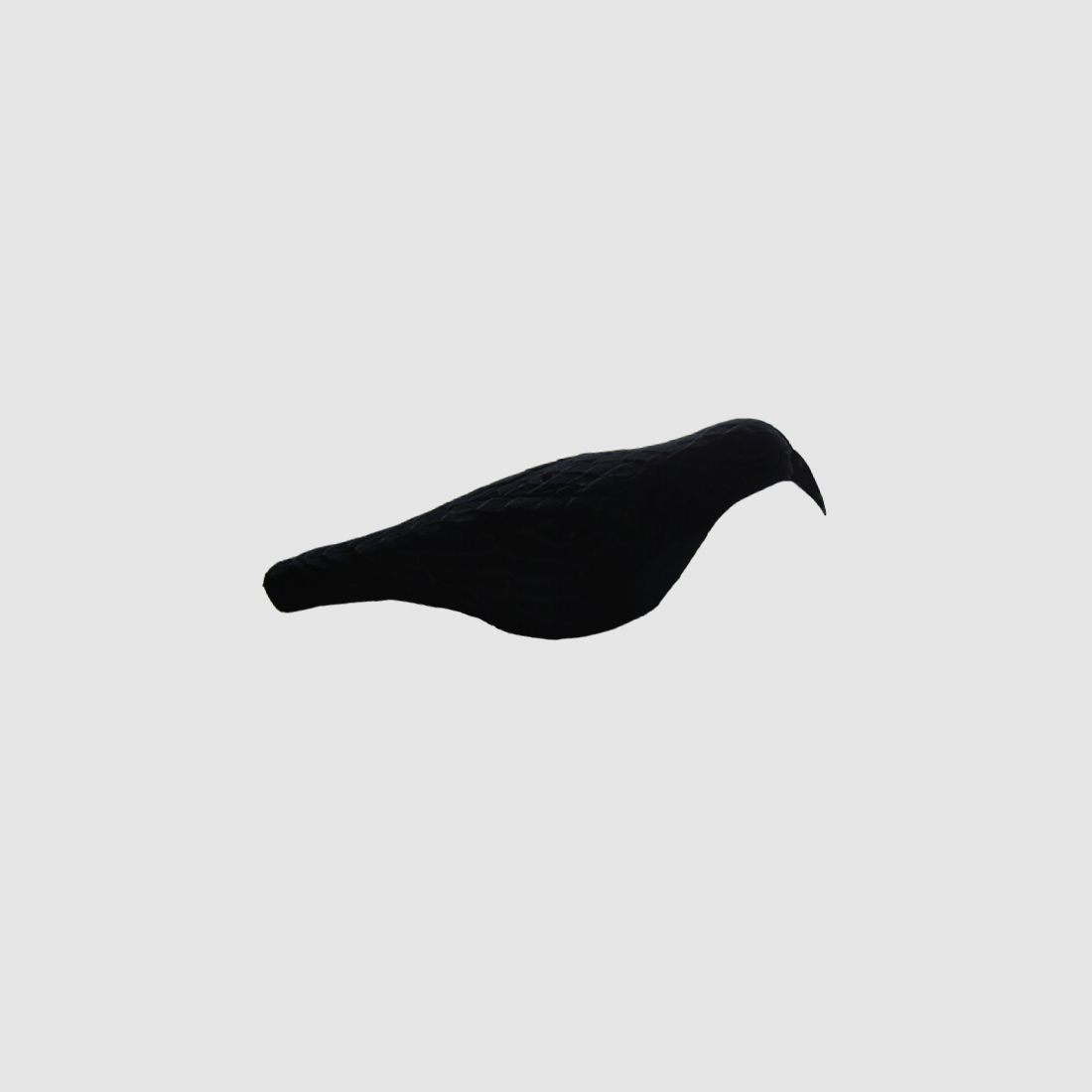 Forme de corbeau empilable (coque), floquée, XL, 44,5 cm, image 1 sur 2