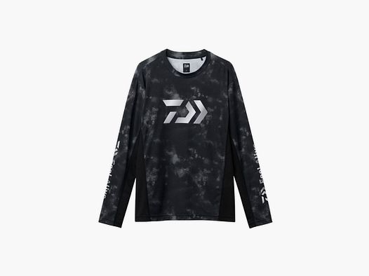 DAIWA LONG SLEEVE GAME SHIRT DE-3826 - CZARNY