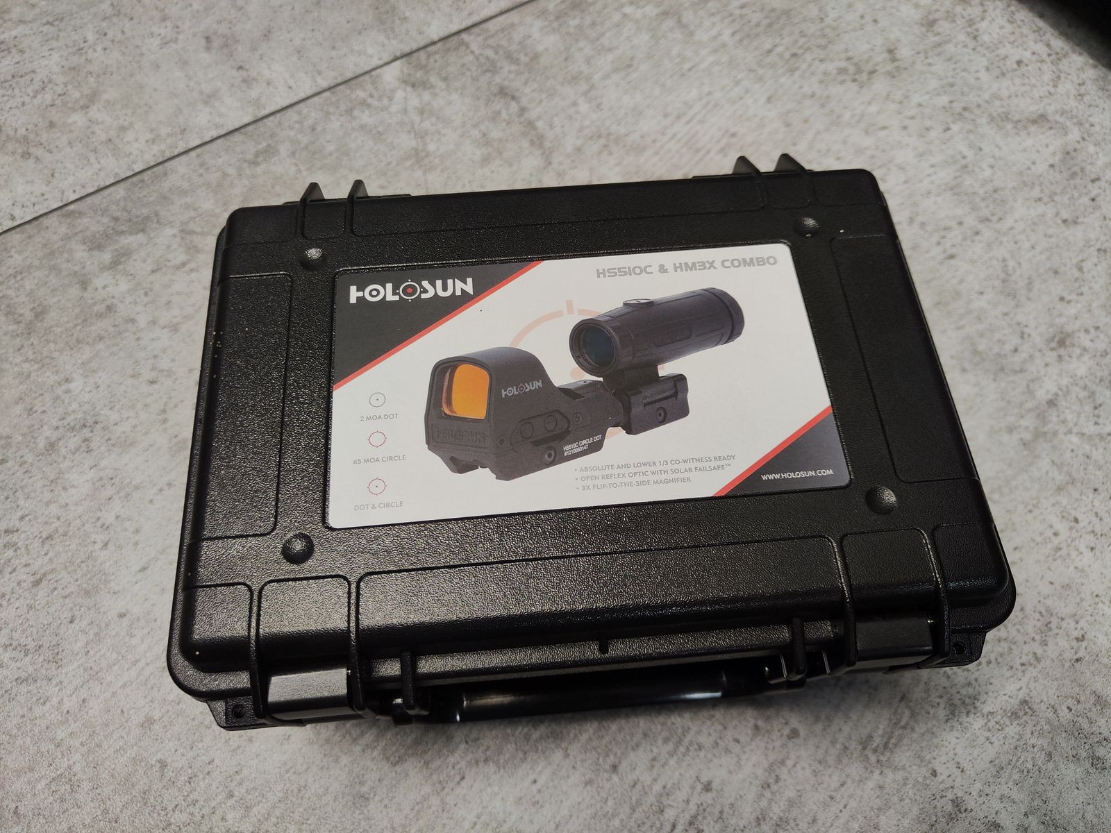 Holosun Set HS510C + HM3X Magnifier + Schutzkoffer