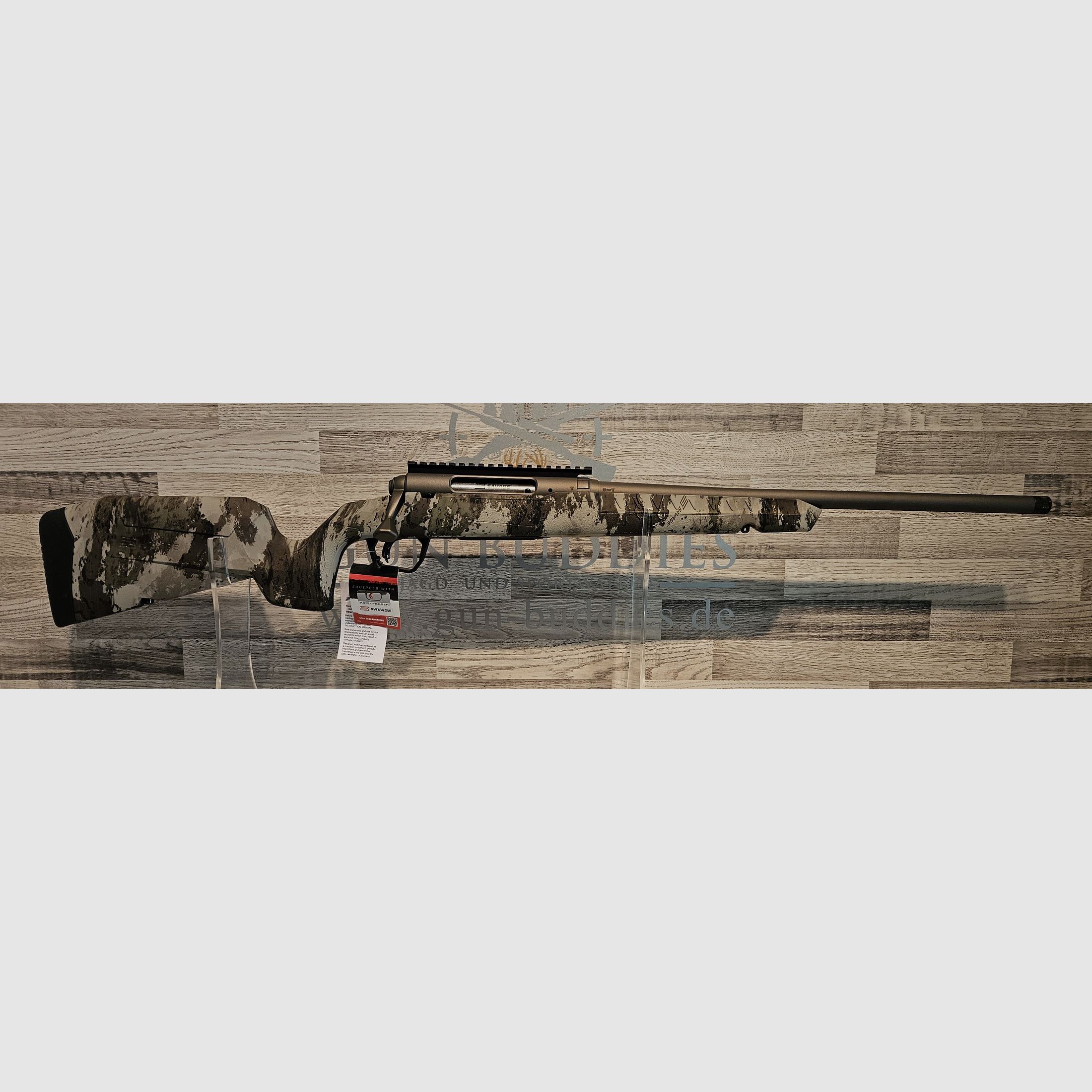 Savage AXIS 2 PRO Woodland .223Rem z gwintem na wylocie - Nowy towar z fachowego handlu