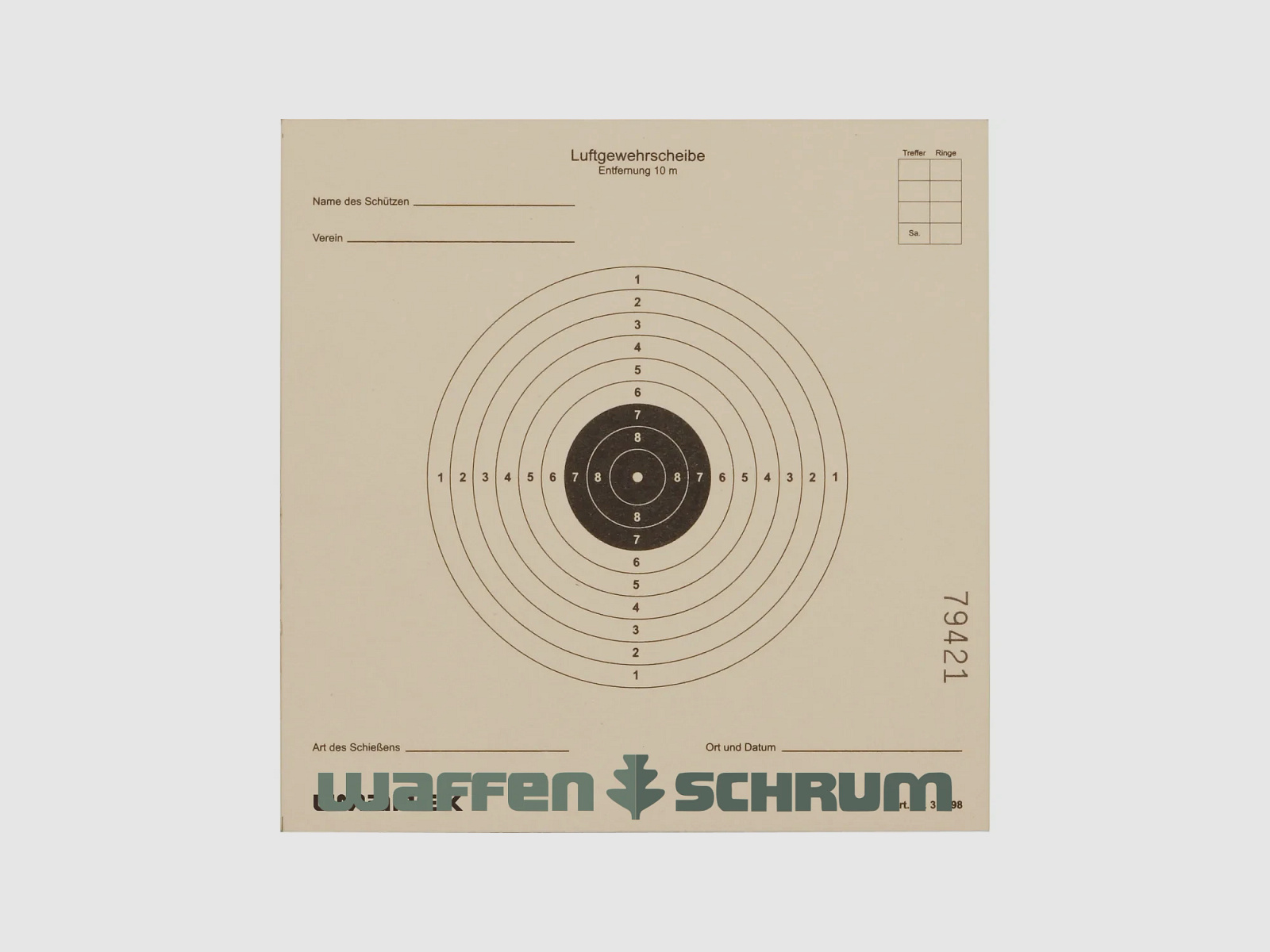 Umarex tarcza 10 sztuk lusterko format: 14x14cm A250st