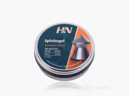 H&N Diabolo Spitzkugeln, glatt