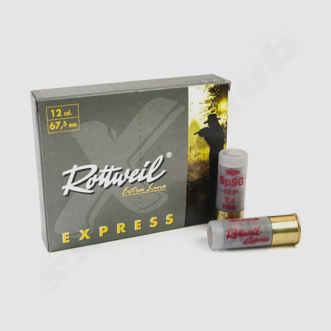 Rottweil Express 12/67.5 shotgun cartridges - 10 shots - 7.4 mm