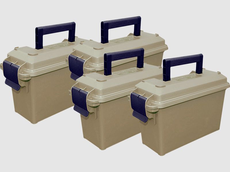 MTM 4 scatole per munizioni AC4C terra scura/verde militare
