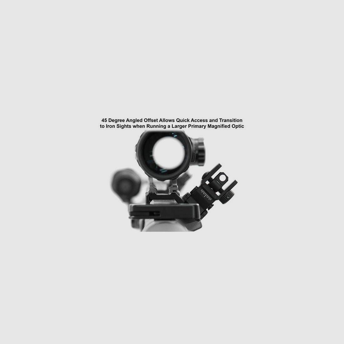 UTG 45 Degree FlipUp Rear Sight 45 Grad Montage Kimme