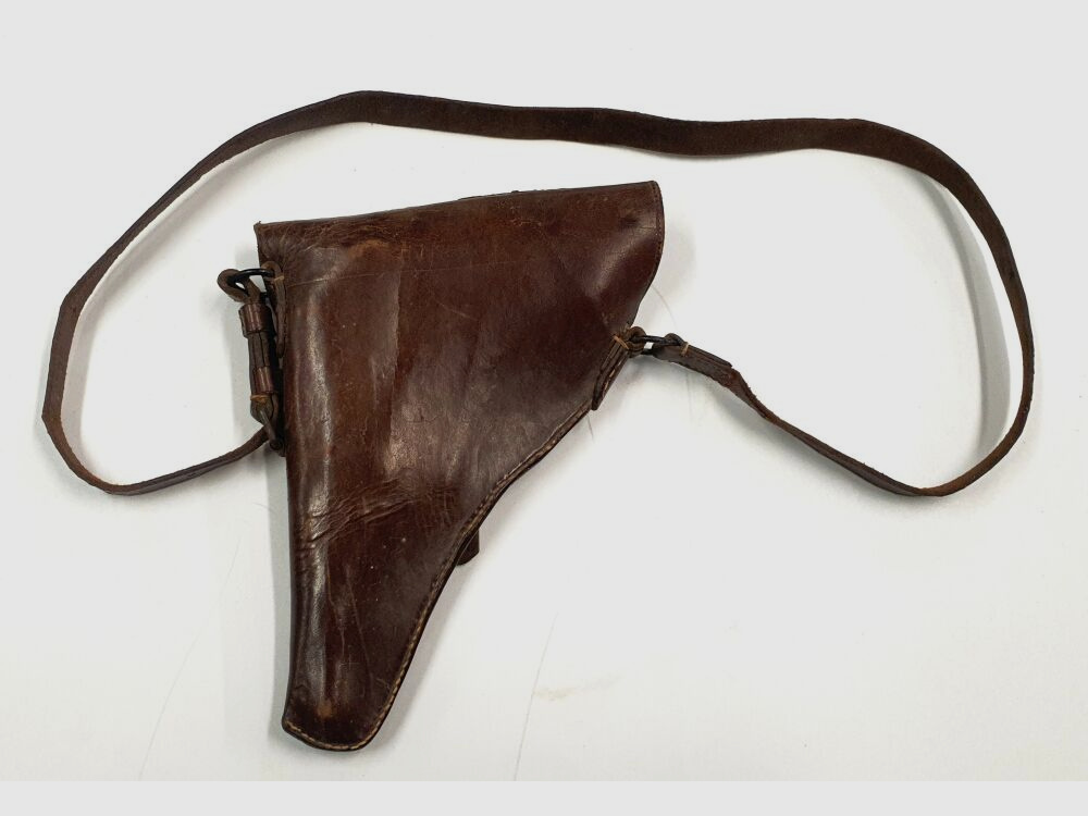 Unbekannt Schweizer leder Holster für P08 Parabellum