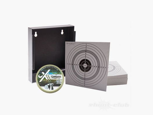 shoXx bullet trap including 100 target sheets & alligator