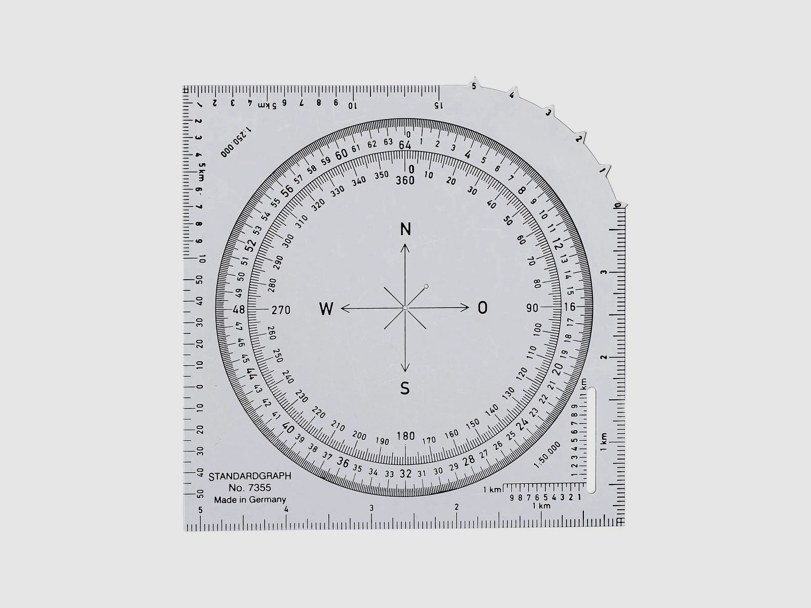 Standardgraph Karten-Winkelmesser