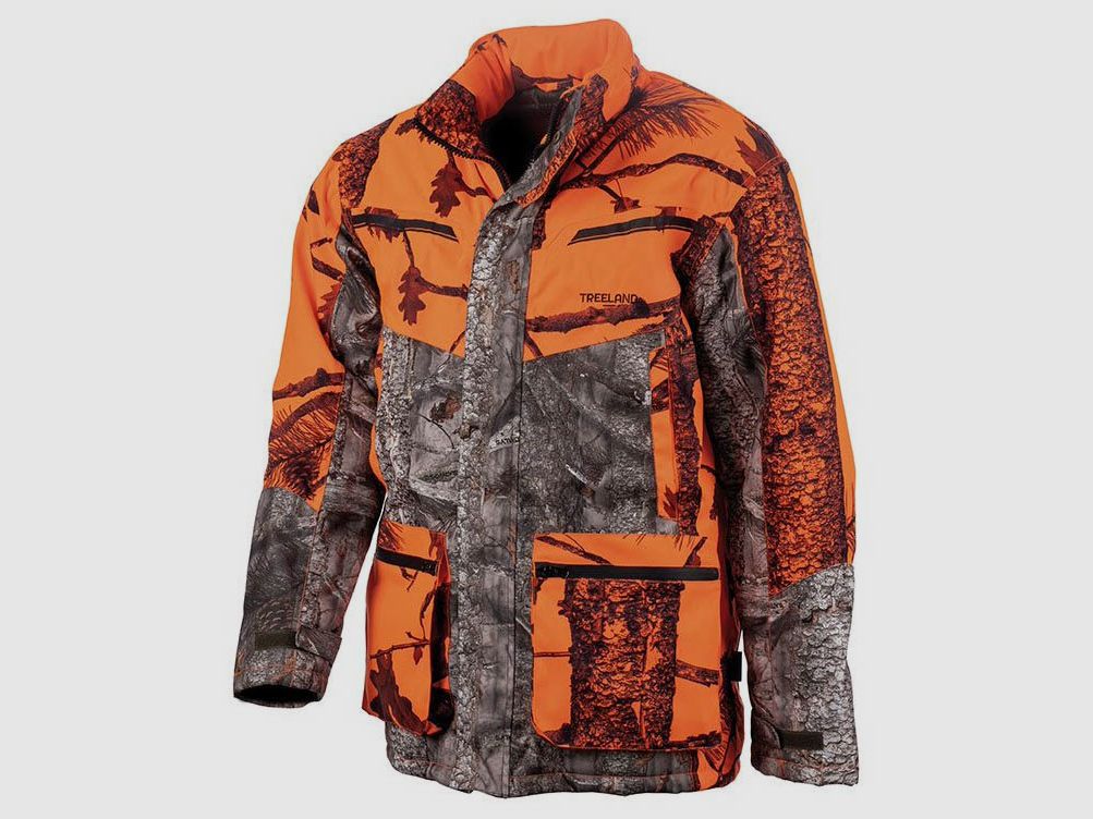Treeland Signaljacke Treeland Orange Camouflage