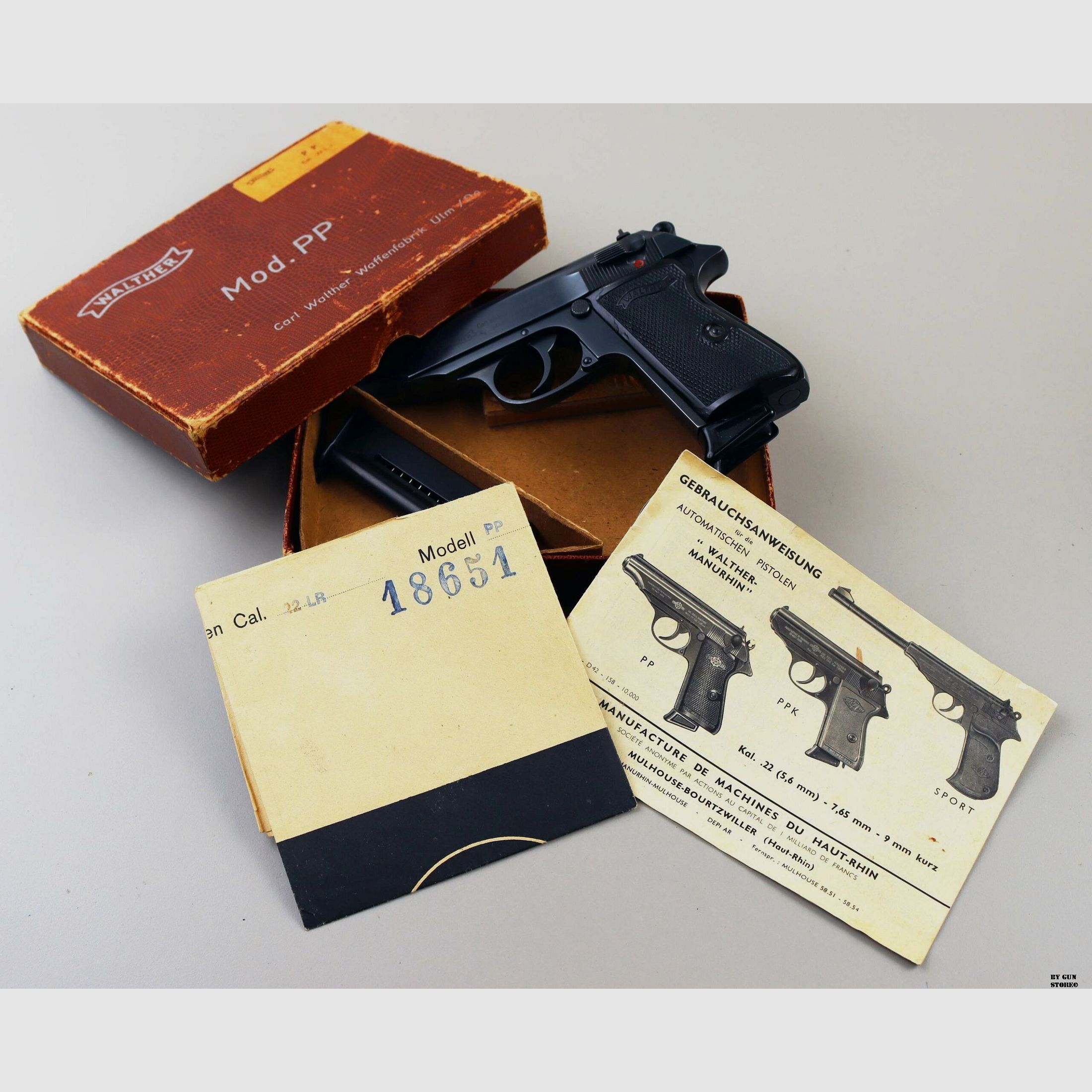Pistolet Walther mod. PP kal. 22 LR nr. seryjny 18651LR, zdjęcie 9 z 10