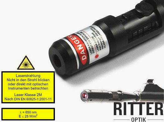 RITTER Laser Schussprüfer Einschießhilfe für Kaliber 4,5 bis .50 BMG Laser BoreSighter