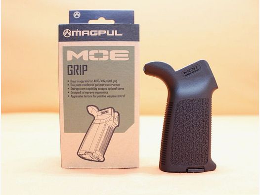 Magpul AR-15 : Poignée de pistolet Magpul MOE (MAG415-BLK) en polymère noir