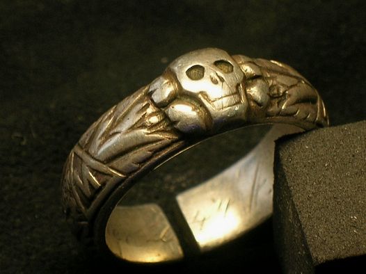 Anillo de plata SS Anillo de honor SS de la Segunda Guerra Mundial