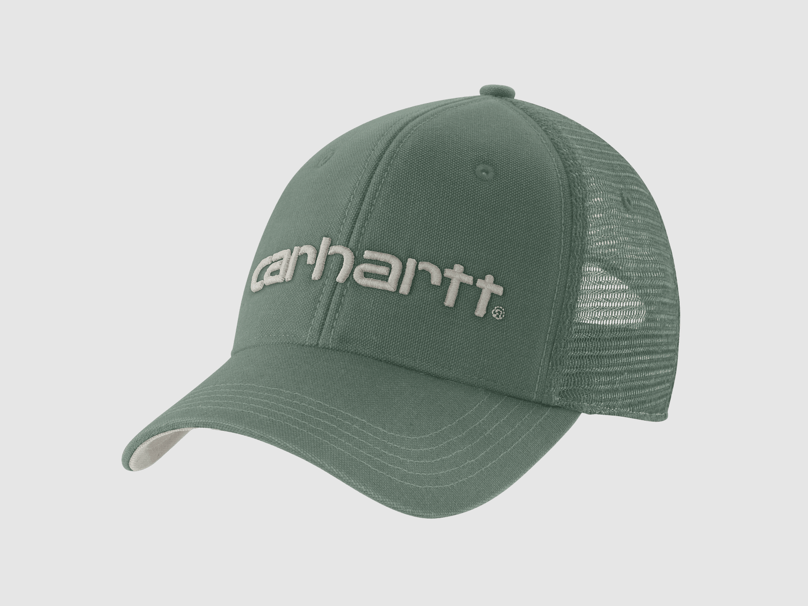 Cappello Carhartt Canvas Mesh-Back Logo Graphic Uomo Verde Slate/Malt