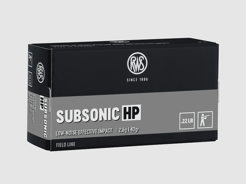 RWS Subsonic HP .22 lfB 2.6g - 50 pcs.