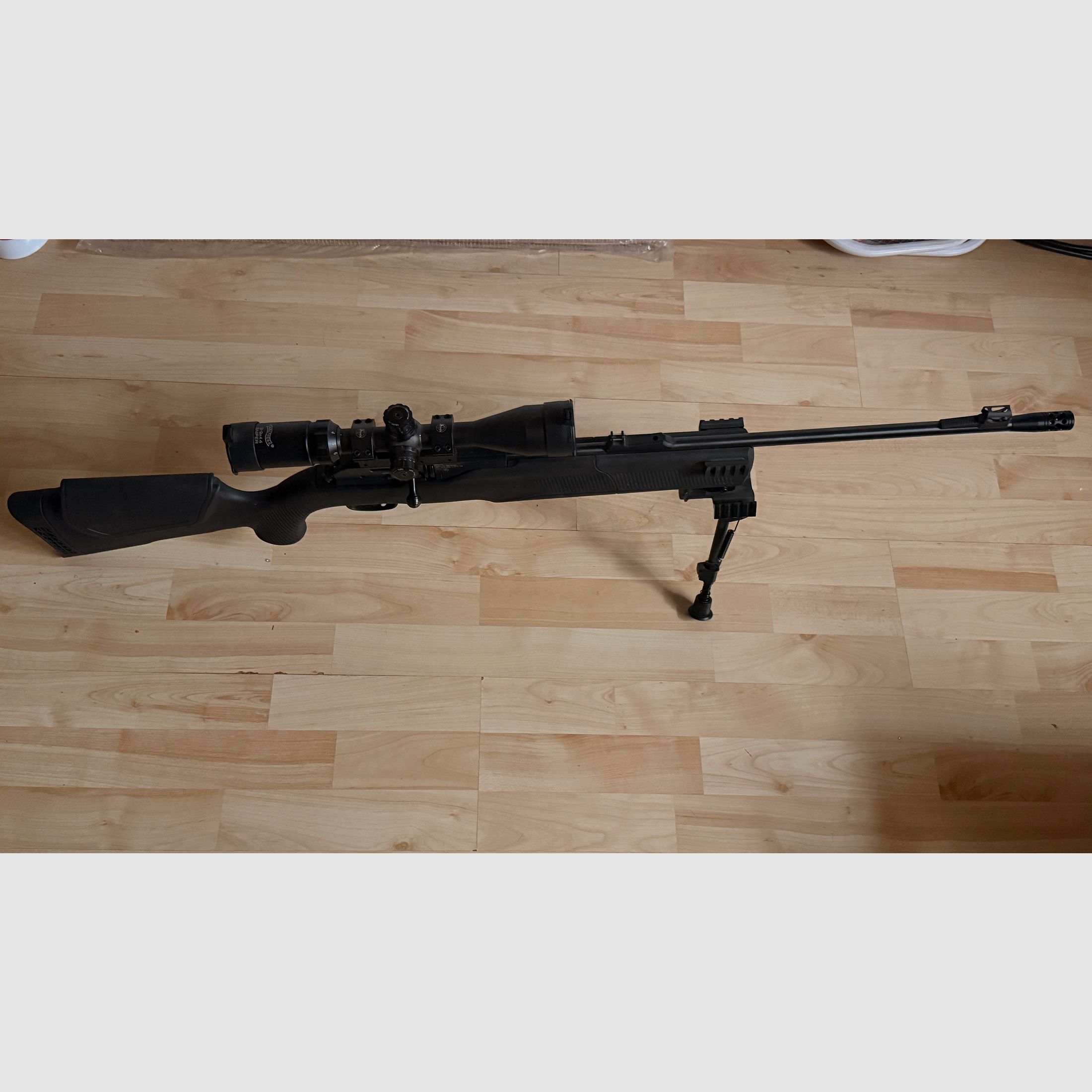 Umarex 850 M2 XT Kit 4,5 mm CO2-Gewehr (P18), ZF Walther Sniper 3-9x44 + Exportventil (ausgebaut) + Tuning-Kit