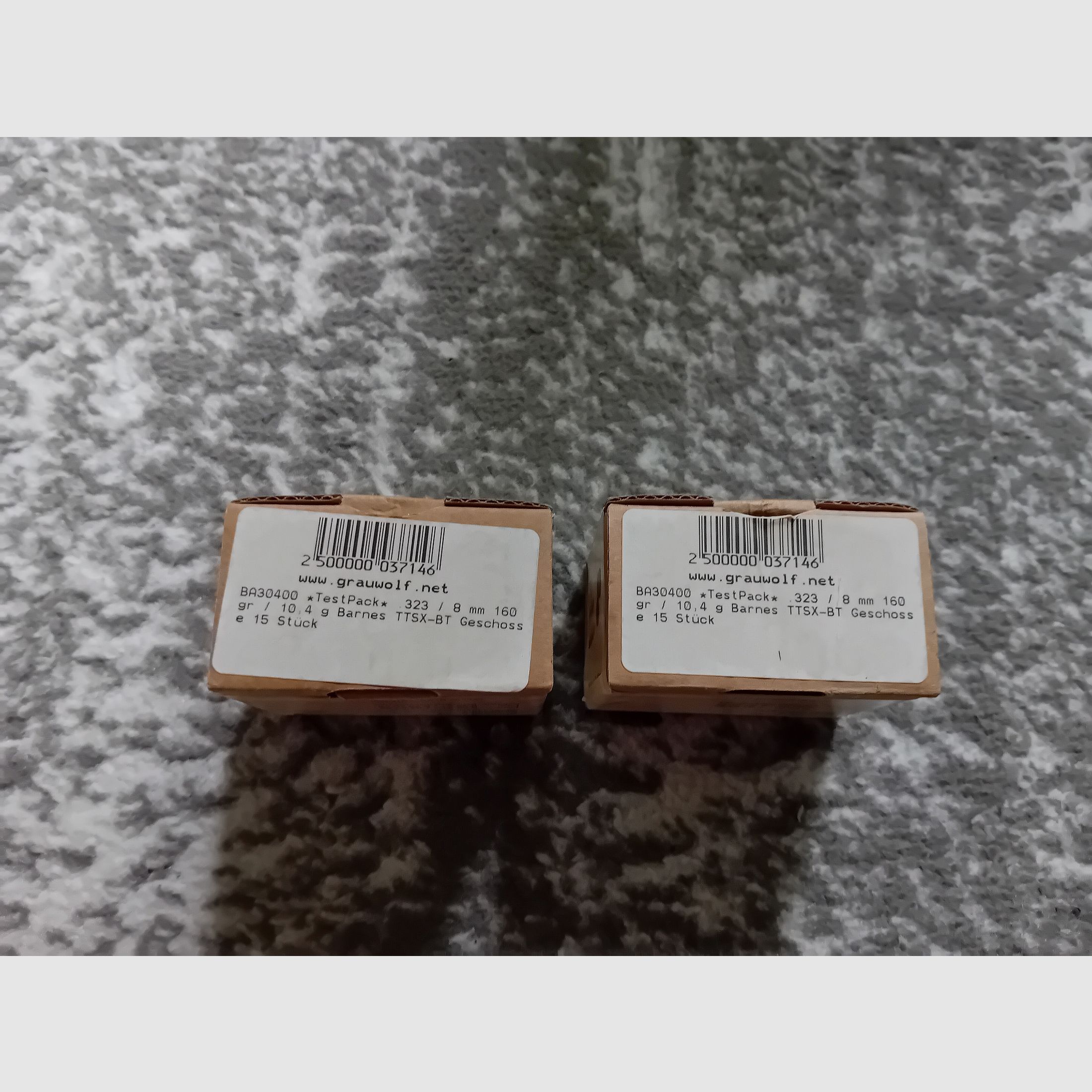 2x15 Barnes TTSX-BT Geschosse im Kaliber 323/8mm /10,4g/160gr.