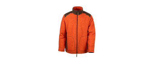 Waldkauz Fleecejacke "Urs", Orange