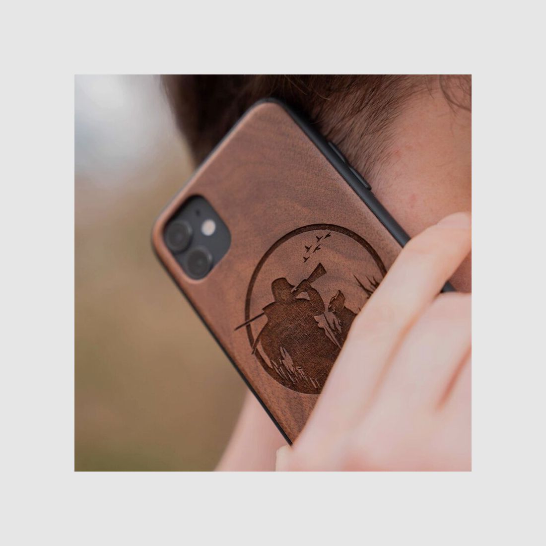 Holzwelt Cases Handyhülle North Dakota