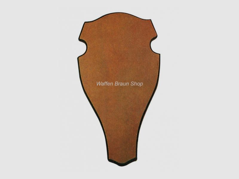 Antler board for red and fallow deer, 45x24 cm, rounded shape, without cutouts, dark