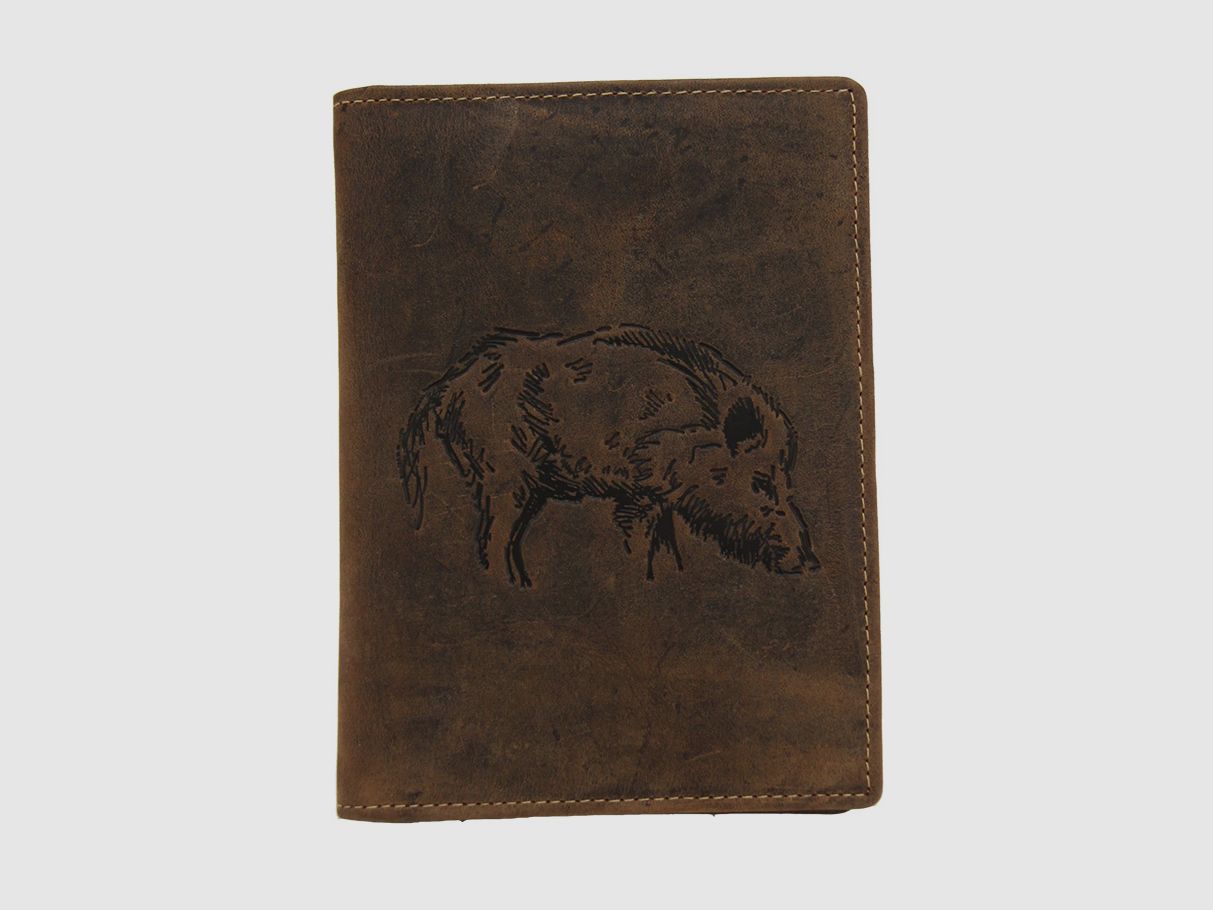 AKAH hunting license case with gamekeeper motif