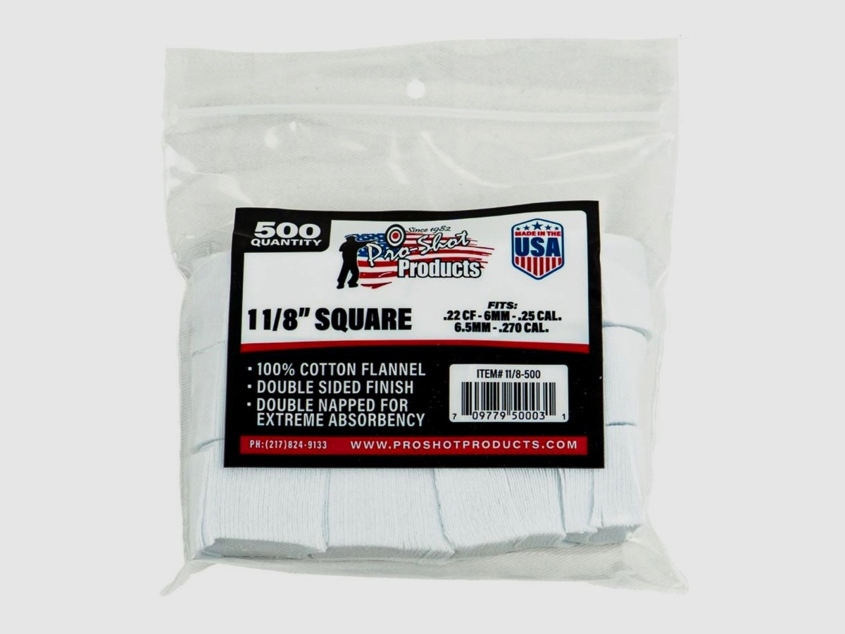 500 toppe 1 1/8" quadrate .223/5,56 a .270/6,9mm