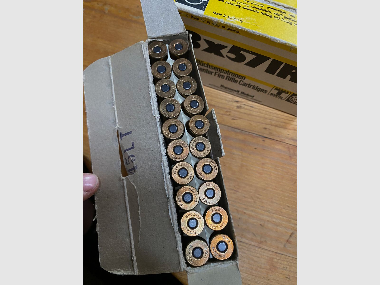 8x57 IRS JRS RWS rifle cartridge (80 cartridges)