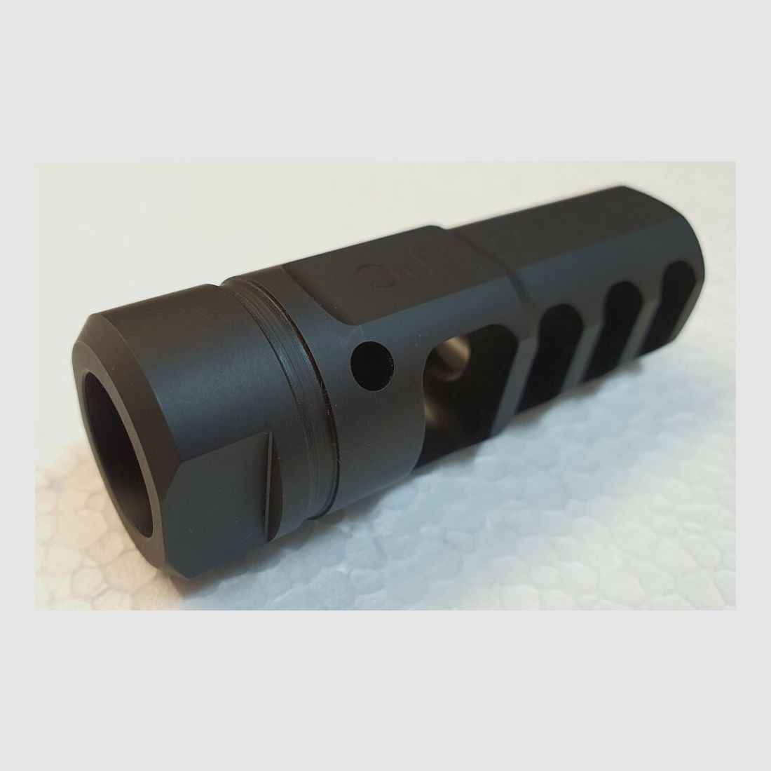 Fábrica de armas Glarner + Casa de comercio AG Suiza SPC RECLESS compensador para 9mm Luger M15X1 derecho cañones, carabina de pistola suiza, Suiza, imagen 2 de 7