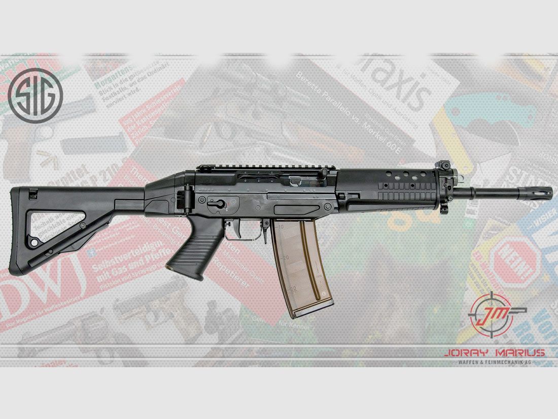 SIG SG553 BK Rail Black Halbautomat .300 AAC Blackout