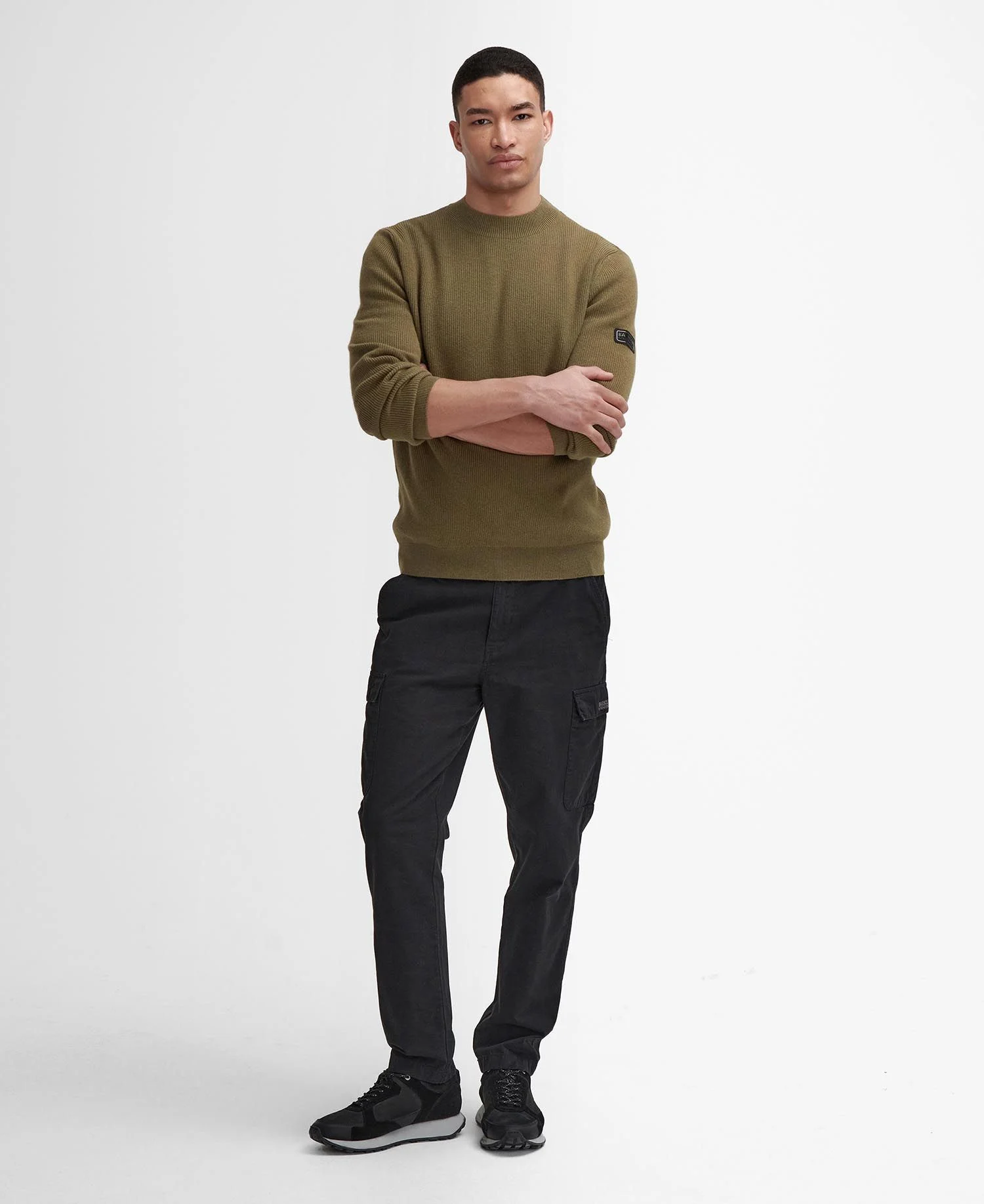 BARBOUR Pull Col Rond CRAWLEY, image 3 sur 4