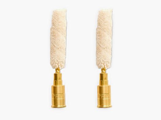 2 Blank Cartridges Brass with Wool Mop 410GA