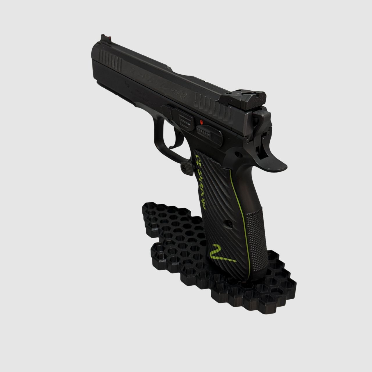 Pistol stand 9 mm / .45 ACP – Without barrel contact | Safe & material-friendly