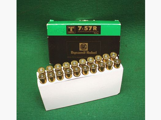 Étuis RWS 7x57R, usagés