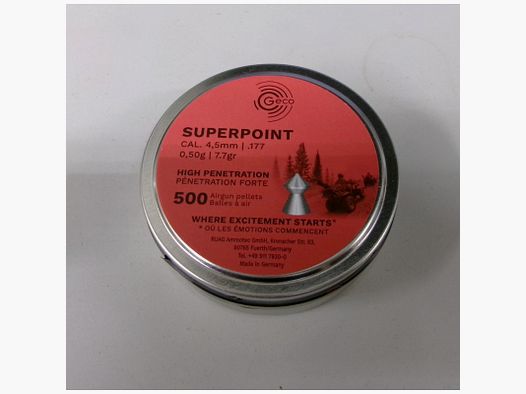GECO GESCHOSSE SUPER PUNTA 4,5 MM