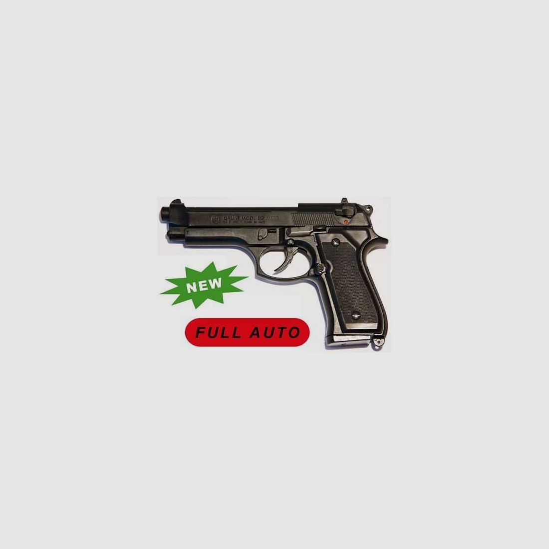 Bruni Pistolet Beretta 92 Raffica Full Auto cal. 8 mm à blanc, image 1 sur 3