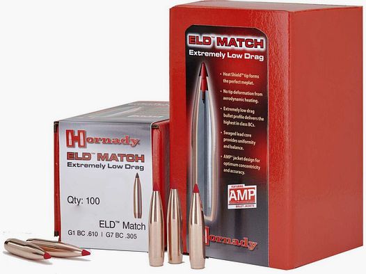 Hornady	 6,5mm Hornady ELD Match Geschoss 9,5g - 147grs #26333