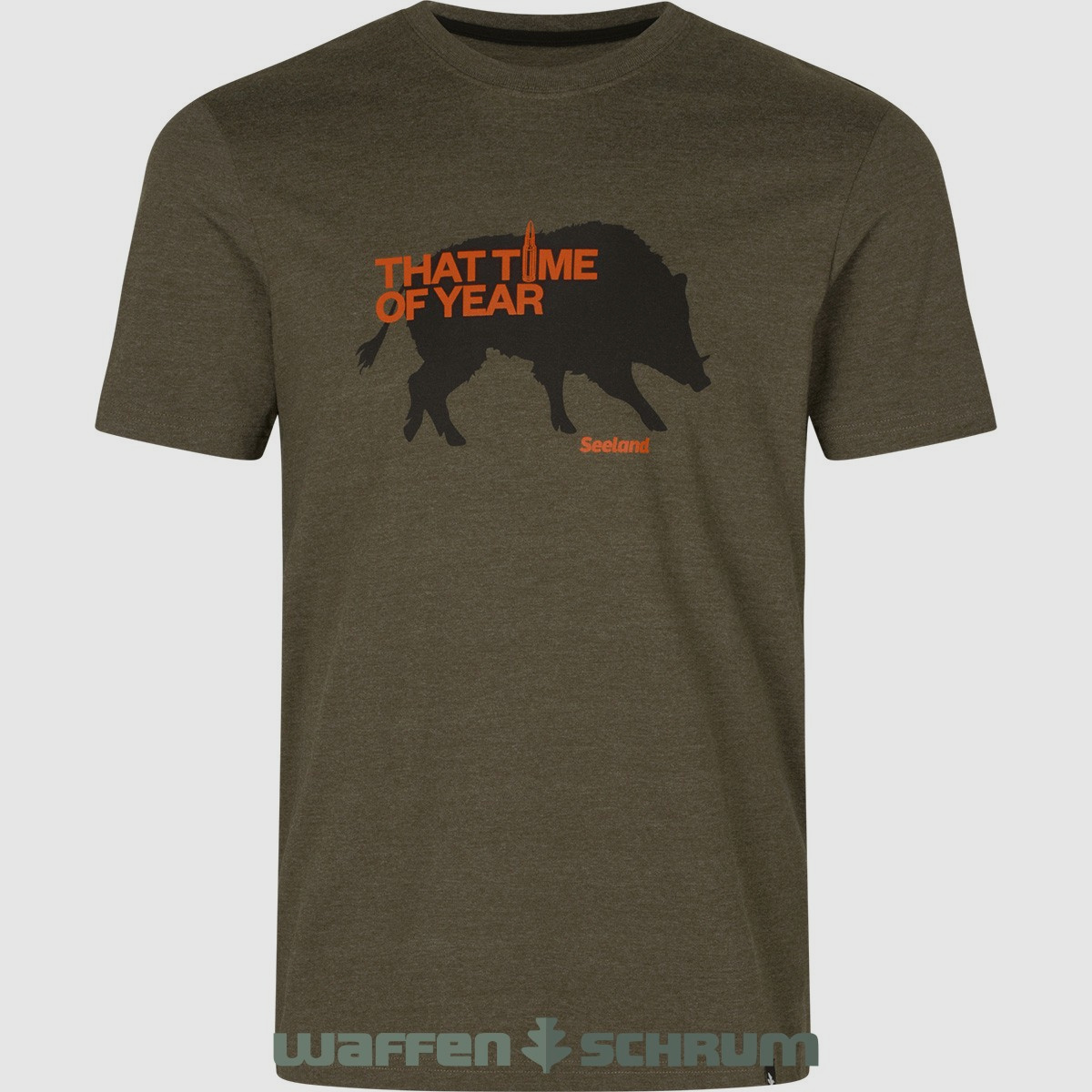 Seeland T-Shirt That Time Pine green melange