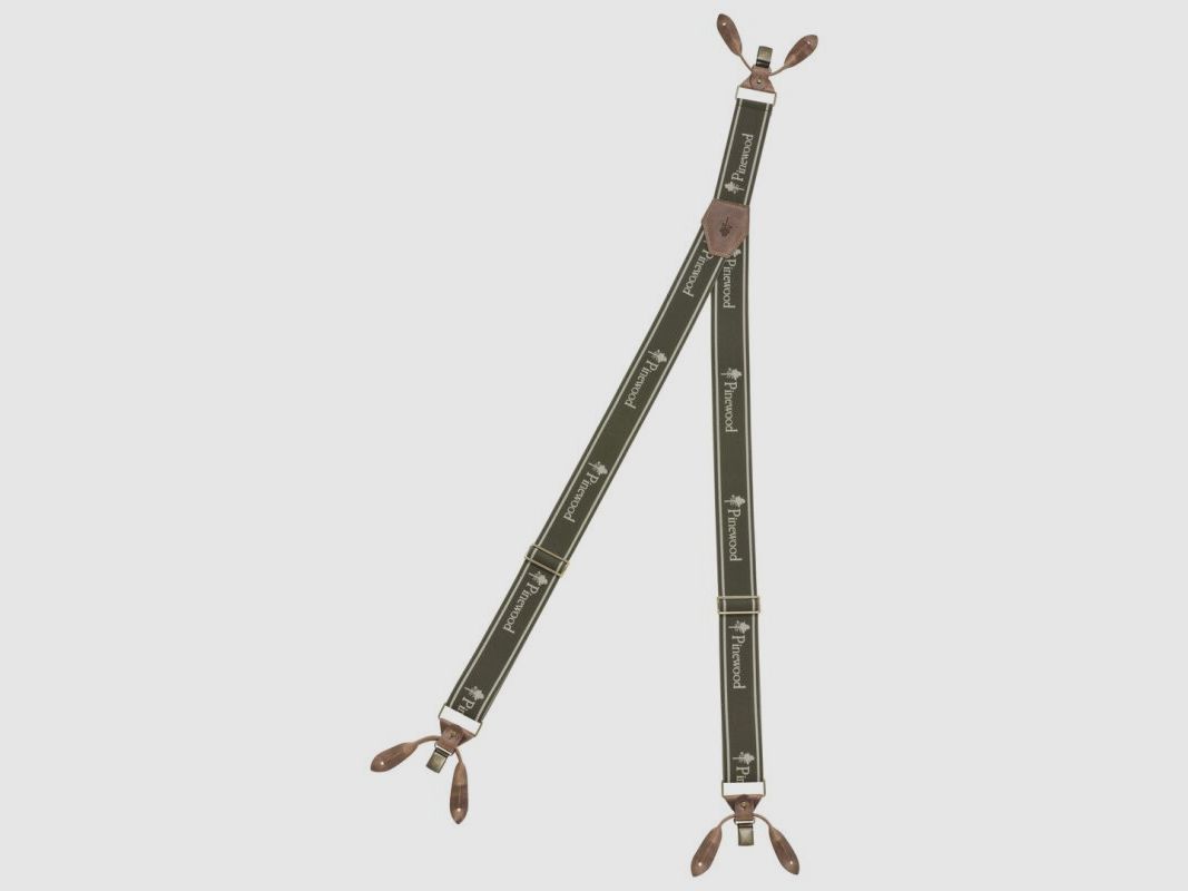 Pinewood Hosenträger mit Logo One Size Dunkel Oliv