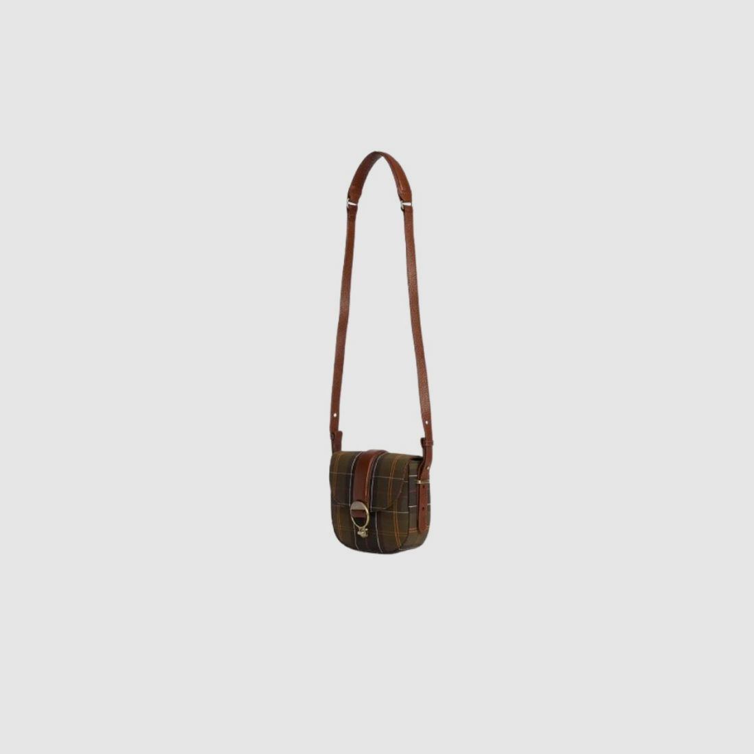 Barbour D-Shoulder Bag Elm Tartan Small | Classic Tartan, image 9 of 20