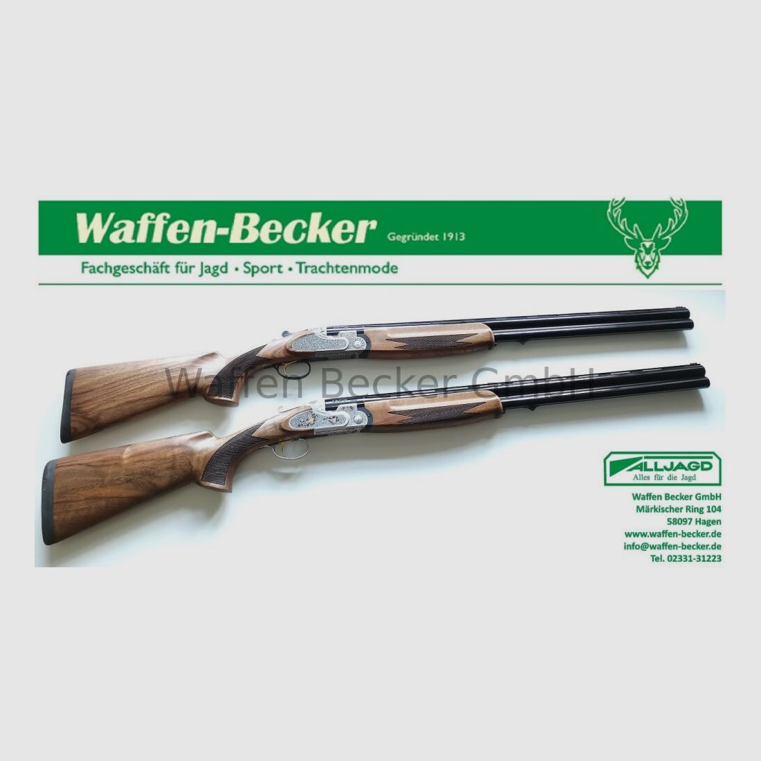 Brenner BF20 Premium silber/gold, 71cm Lauf, Kal.12/76 mit Stahlschrotbeschuss